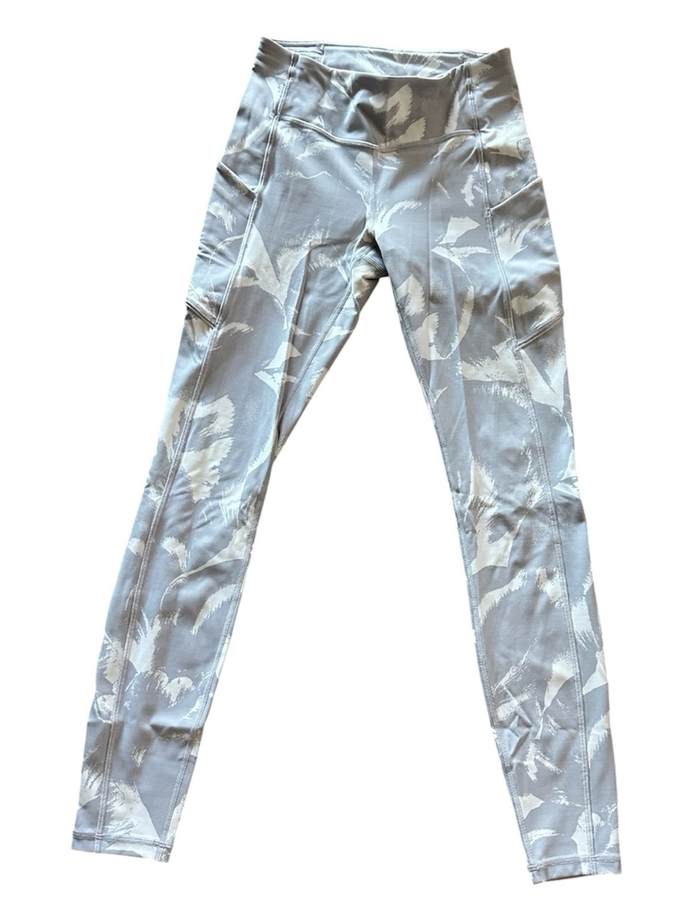 lululemon athletica Light Gray & White Patterned Leggings